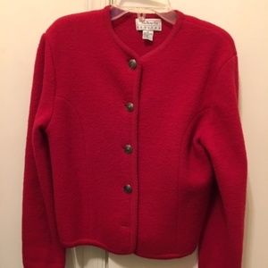 Women Boiled Wool Blazer